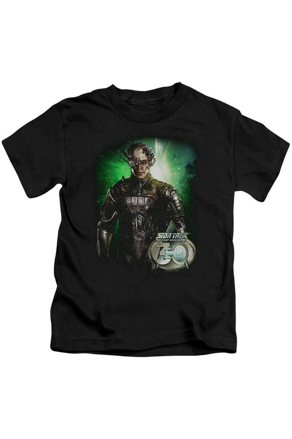 Star Trek Borg 30 Youth 18/1 T-Shirt Black