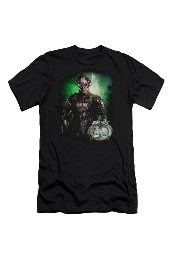 Star Trek Borg 30 Adult 30/1 T-Shirt Black