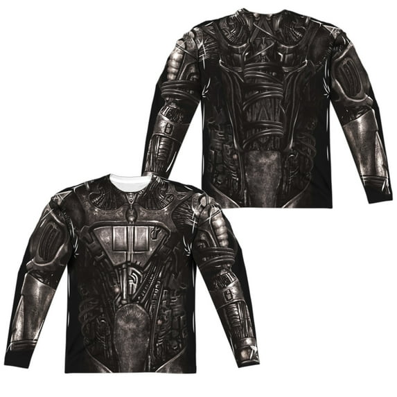 Star Trek - Borg Costume (Front/Back Print) - Regular Fit Long Sleeve Shirt - Large