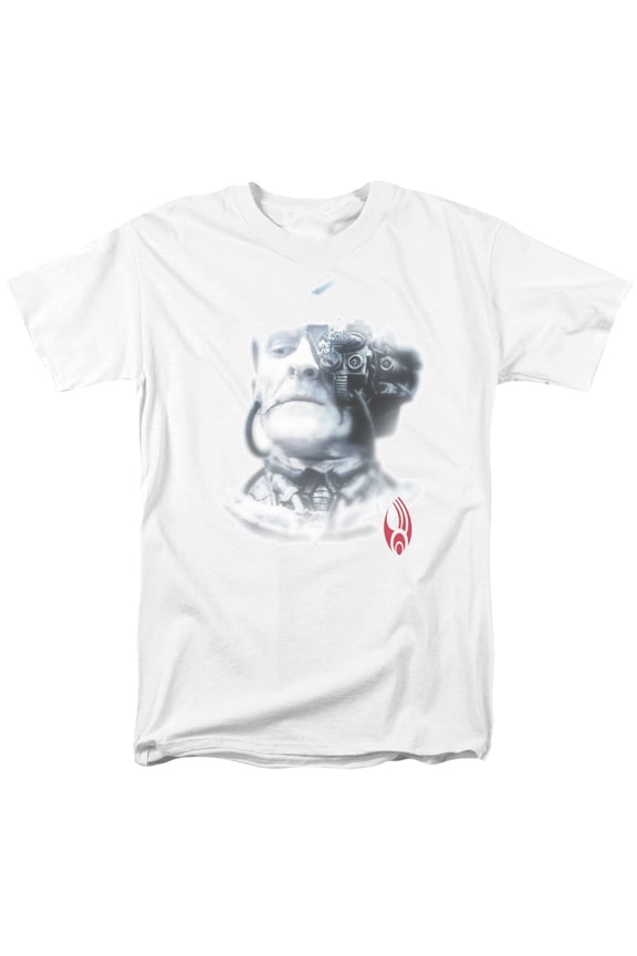 Star Trek - Borg Head - Adult Unisex Short Sleeve T-Shirt - White