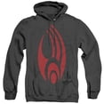 thumbnail image 1 of Star Trek Borg Logo Adult Heather Hoodie Sweatshirt Black, 1 of 1