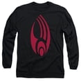 thumbnail image 1 of Star Trek Borg Logo Long Sleeve Adult 18/1 T-Shirt Black, 1 of 1