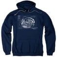 thumbnail image 1 of Star Trek-Bridge Prints - Adult Pull-Over Hoodie - Navy- Medium, 1 of 1