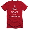 thumbnail image 1 of Star Trek Calm Klingon Adult 30/1 T-Shirt Red, 1 of 1