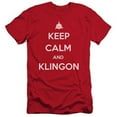 thumbnail image 1 of Star Trek-Calm Klingon - Short Sleeve Adult 30-1 Tee - Red- Small, 1 of 1