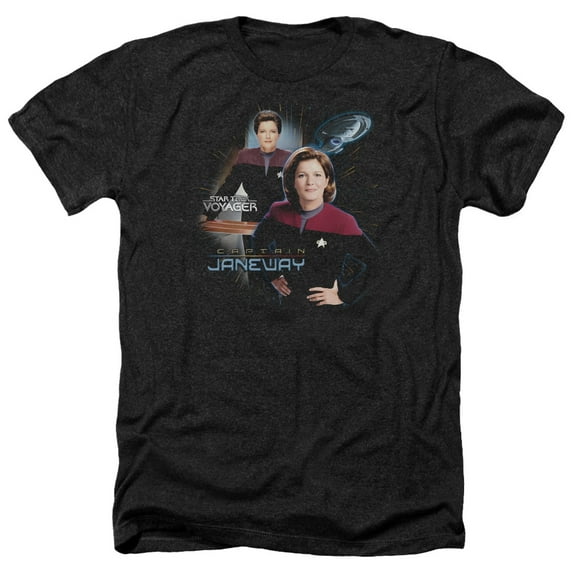 Star Trek - Captain Janeway - Heather Short Sleeve Shirt - Large