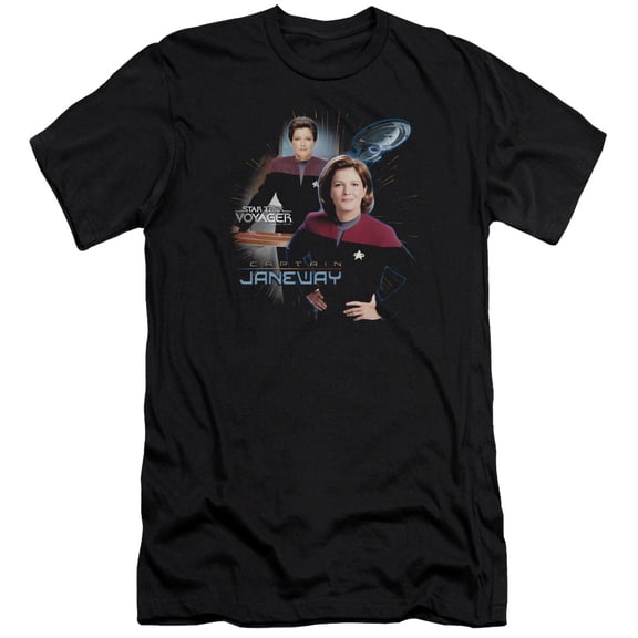 Star Trek - Captain Janeway - Premium Slim Fit Short Sleeve Shirt - Small
