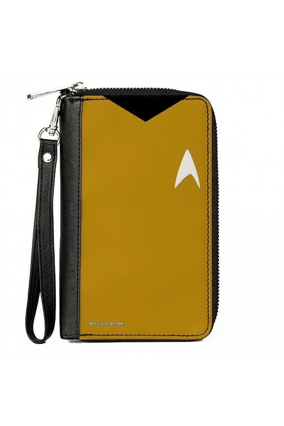 Captain Kirk Uniform PU Leather Zip Around Wallet