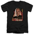 thumbnail image 1 of Star Trek-Captain Picard - Short Sleeve Adult 30-1 V-Neck Tee - Black- Medium, 1 of 1