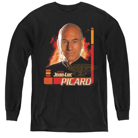 Star Trek - Captain Picard - Youth Long Sleeve Shirt - X-Large