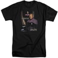 thumbnail image 1 of Star Trek Captain Sisko Adult Tall T-Shirt Black, 1 of 1