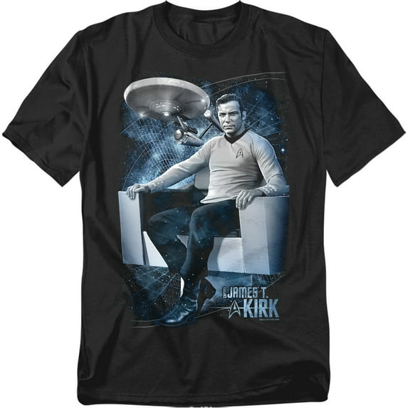 Star Trek Captains Chair Officially Licensed Adult T-Shirt S
