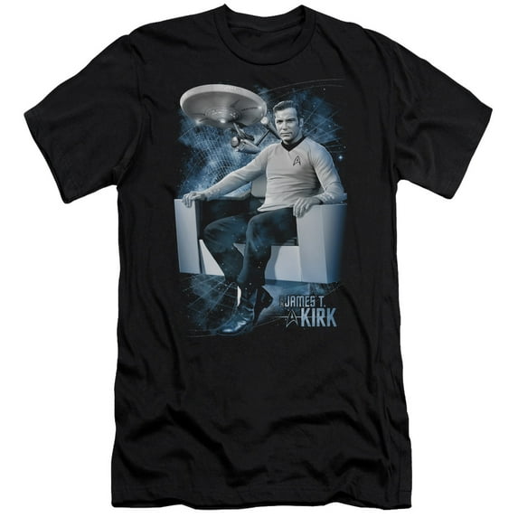 Star Trek - Captains Chair - Premium Slim Fit Short Sleeve Shirt - X-Large