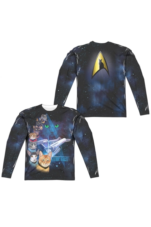 - Cast Of Cats (Front/Back Print) - Regular Fit Long Sleeve Shirt - XXX-Large