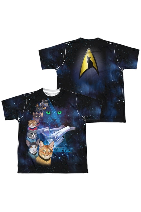 - Cast Of Cats (Front/Back Print) - Youth Short Sleeve Shirt - Large