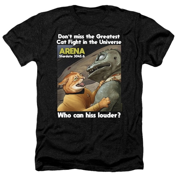 Star Trek - Cat Fight - Heather Short Sleeve Shirt - XXX-Large