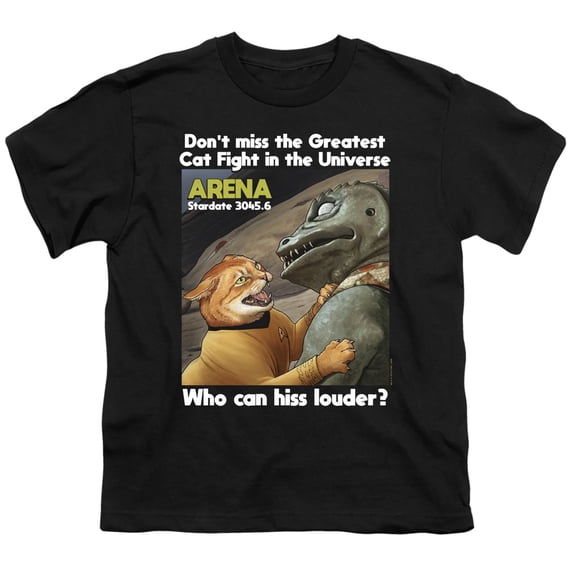 Star Trek - Cat Fight - Youth Short Sleeve Shirt - Large