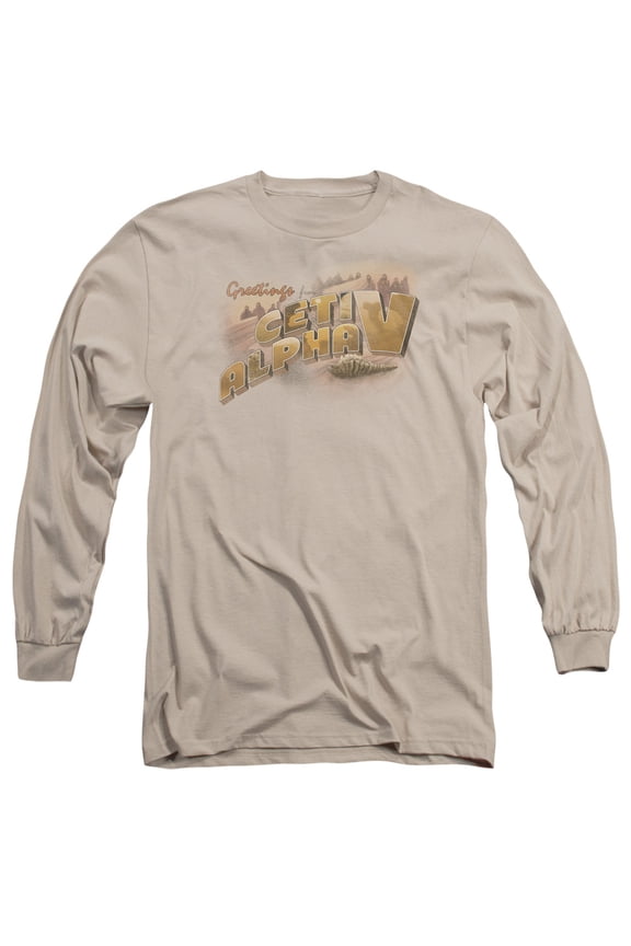 Star Trek Ceti Alpha V Long Sleeve Adult 18/1 T-Shirt Sand