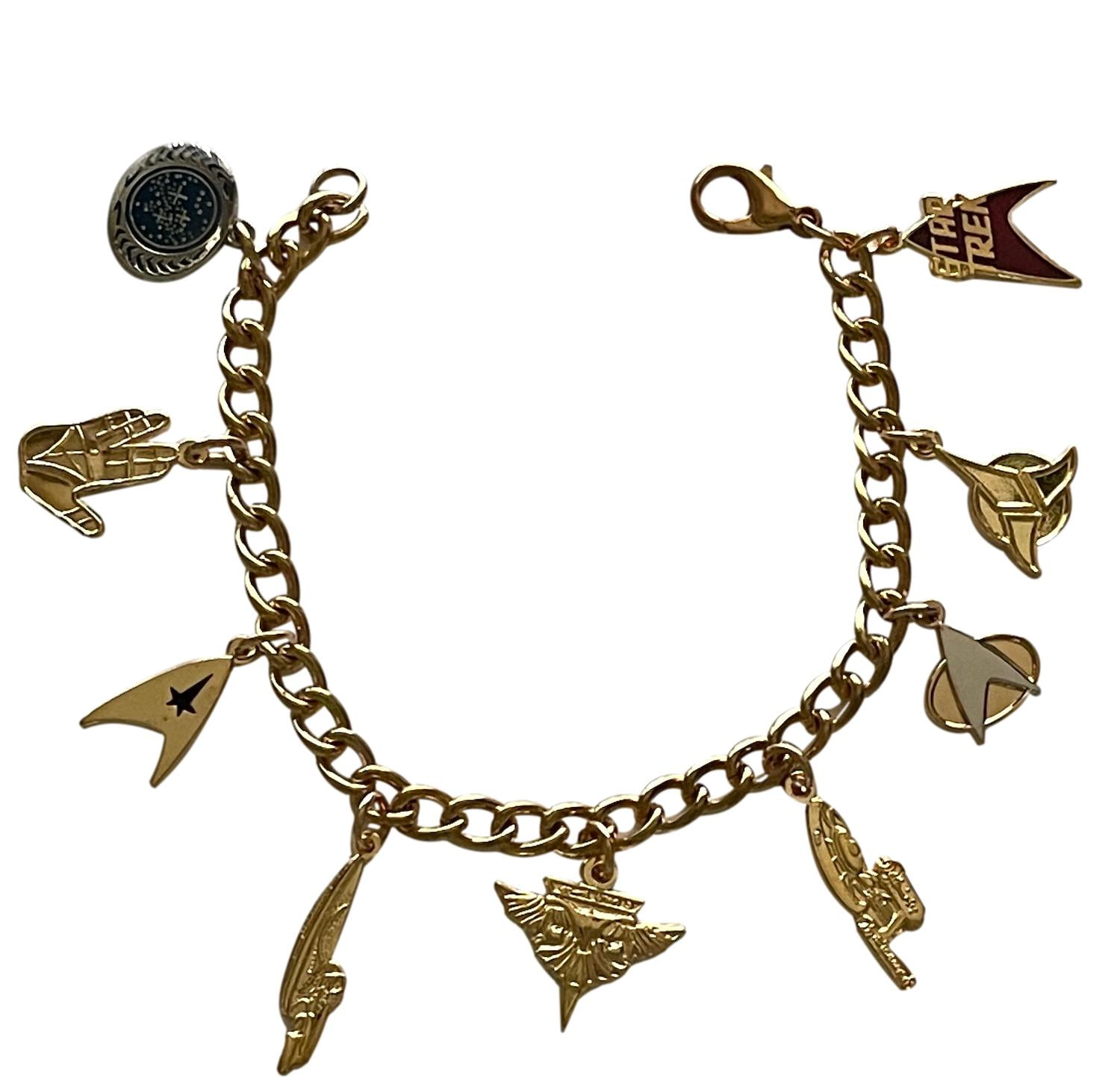 Star Trek Charm Bracelet 9 Trek Themed Fan Jewelry