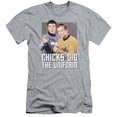 thumbnail image 1 of Star Trek Chicks Dig Adult 30/1 T-Shirt Athletic Heather, 1 of 1