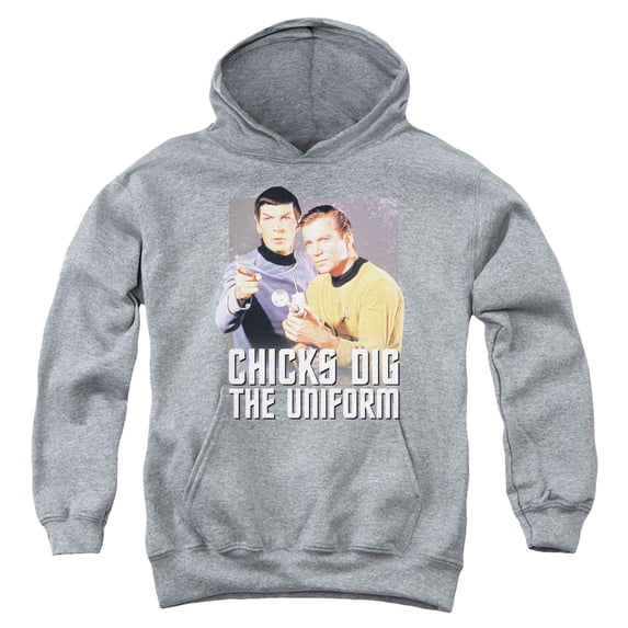 Star Trek - Chicks Dig - Youth Hooded Sweatshirt - Medium