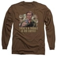 thumbnail image 1 of Star Trek-Coffee Tribble - Long Sleeve Adult 18-1 Tee - Coffee- Extra Large, 1 of 1
