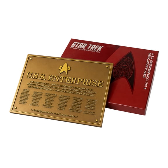Star Trek Collection: U.S.S. Discovery NCC-1701-E Dedication Plaque