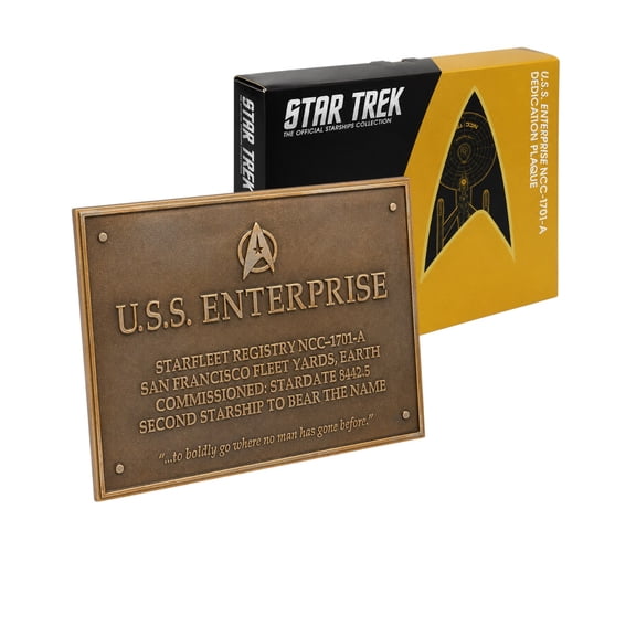 Star Trek Collection: USS Enterprise NCC-1701-A Dedication Plaque