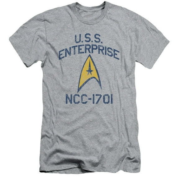 Star Trek Collegiate Arch Adult 30/1 T-Shirt Athletic Heather