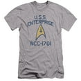 thumbnail image 1 of Star Trek Collegiate Arch Premium Canvas Adult Slim Fit 30/1 T-Shirt Athletic Heather, 1 of 1