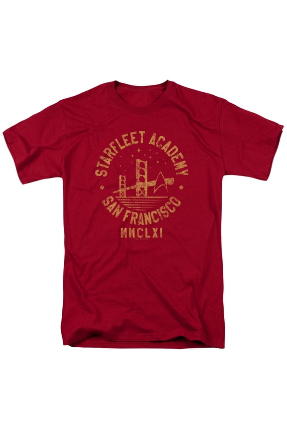 Collegiate Bridge Adult 18/1 T-Shirt Cardinal