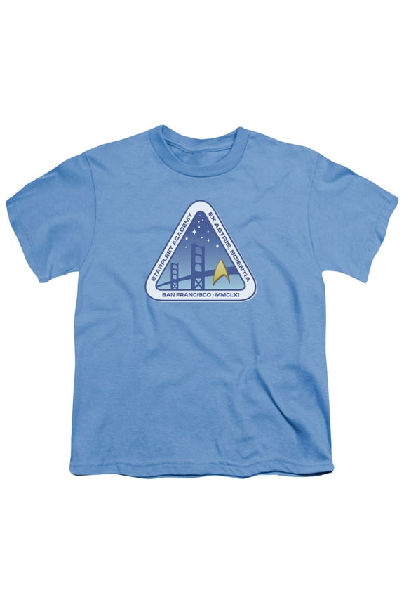 Star Trek Men's  Color Logo Youth T-shirt Blue