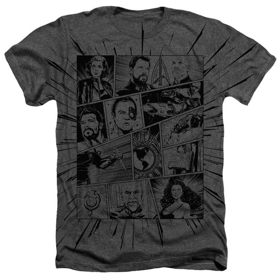 Star Trek - Comic - Heather Short Sleeve Shirt - Large