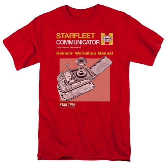 Star Trek Comm Manual Officially Licensed Adult T-Shirt XL