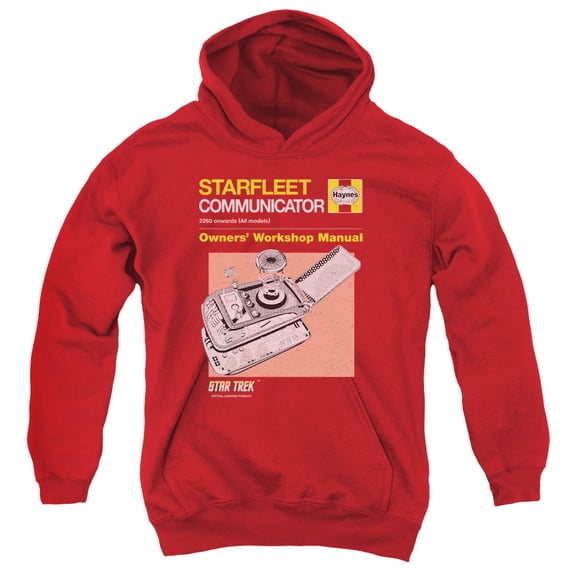Star Trek - Comm Manual - Youth Hooded Sweatshirt - Medium
