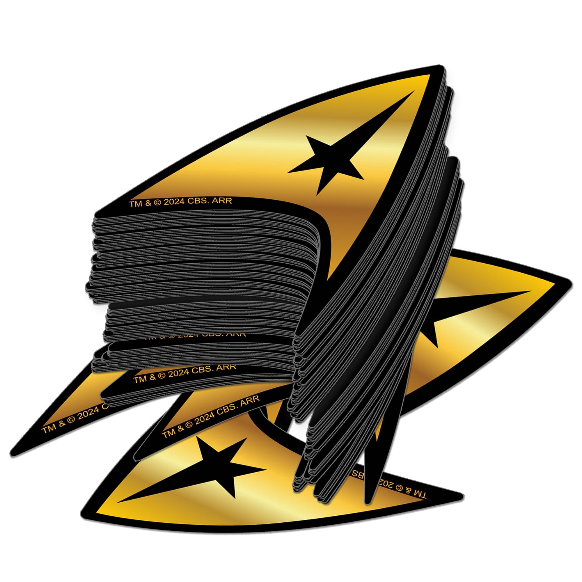 Star Trek Command Insignia 150ct Vinyl Large Deluxe Stickers Variety ...