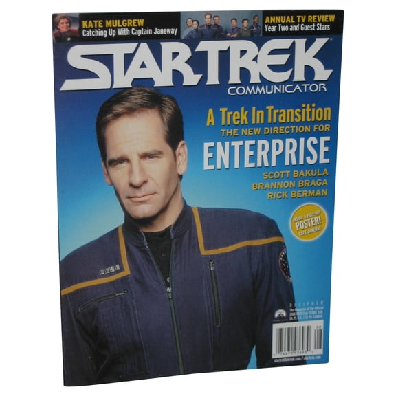 Star Trek Communicator (2003) Magazine Book Issue #145 w/ Capt. Janeway Pull-Out Poster