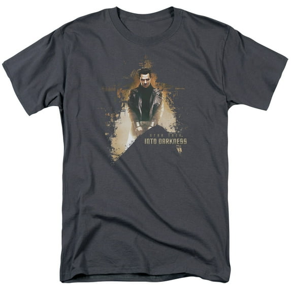 Star Trek Dark Villain Adult 18/1 T-Shirt Charcoal
