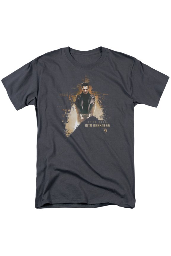 Star Trek - Dark Villain - Adult Unisex Short Sleeve T-Shirt - Gray