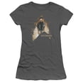 thumbnail image 1 of Star Trek Dark Villain Junior Women's Sheer T-Shirt Charcoal, 1 of 2