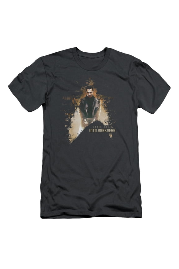 Star Trek Dark Villain Adult 30/1 T-Shirt Charcoal