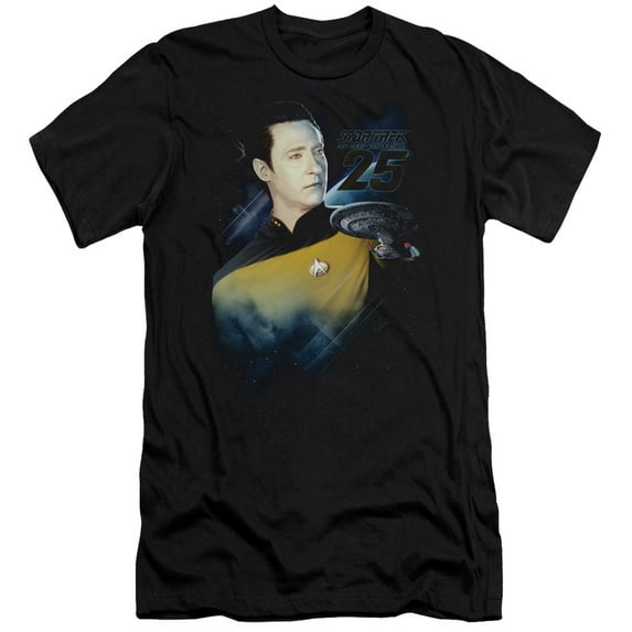 Star Trek - Data 25Th - Slim Fit Short Sleeve Shirt - X-Large