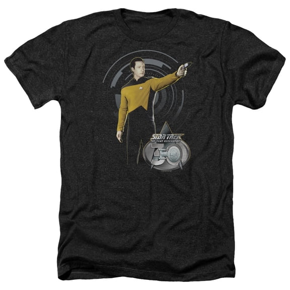 Star Trek - Data 30 - Heather Short Sleeve Shirt - Medium