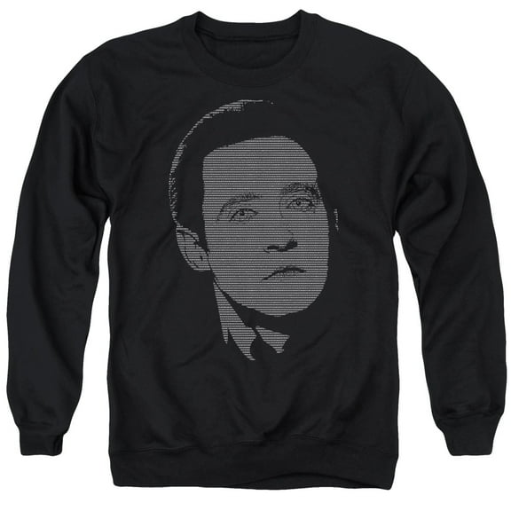 Star Trek Data'S Data Adult Crewneck Sweatshirt Black