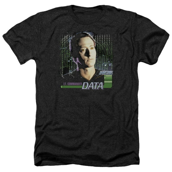 Star Trek - Data - Heather Short Sleeve Shirt - Large