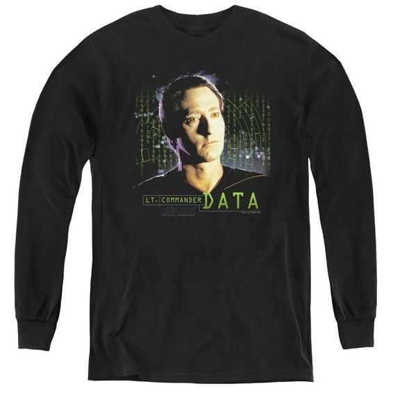 Star Trek - Data - Youth Long Sleeve Shirt - Large