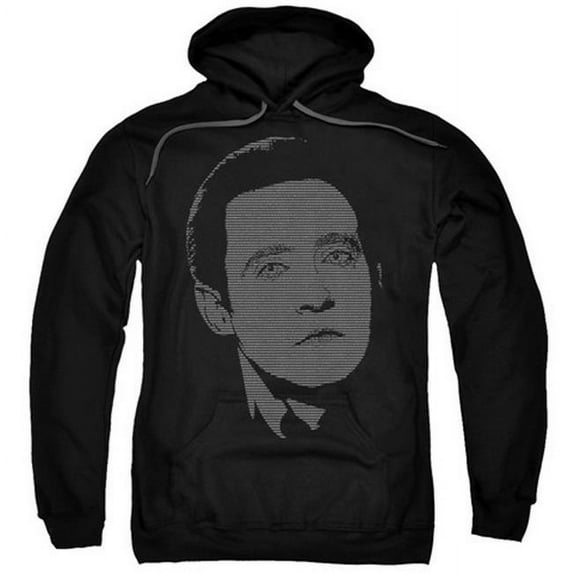 Star Trek-Datas Data - Adult Pull-Over Hoodie - Black- 2X