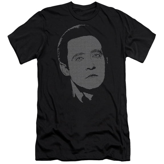 Star Trek Datas Data Premium Canvas Adult Slim Fit 30/1 T-Shirt Black