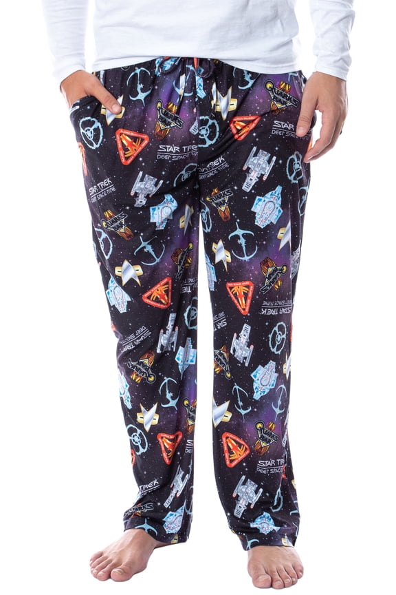 Star Trek Deep Space Nine DS9 Ships and Quarks Bar Mens' Pajama Pants