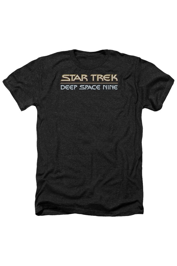 Star Trek - Deep Space Nine Logo - Heather Short Sleeve Shirt - X-Large